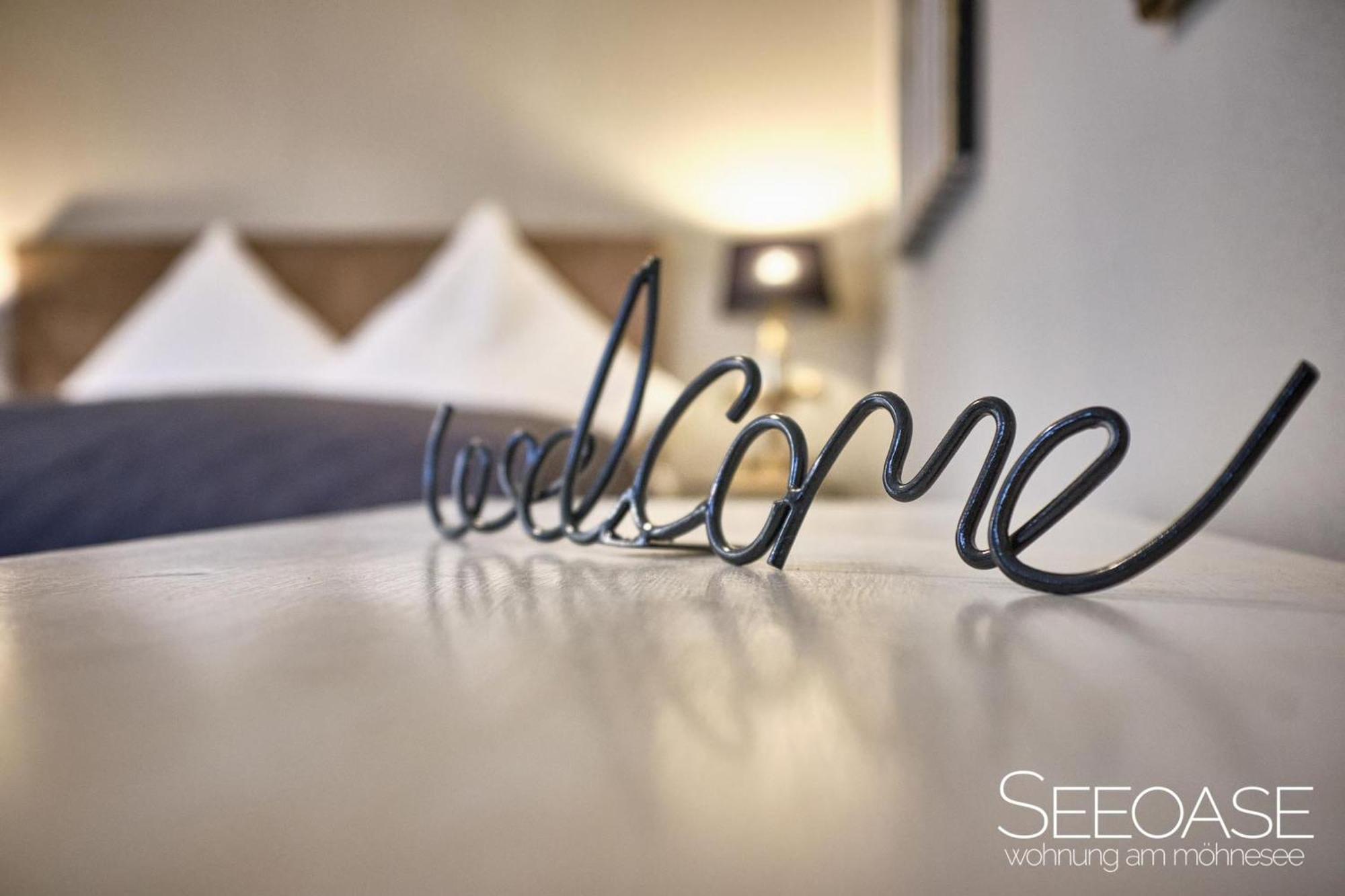 Seeoase - Wohnung Am Менезе Екстер'єр фото