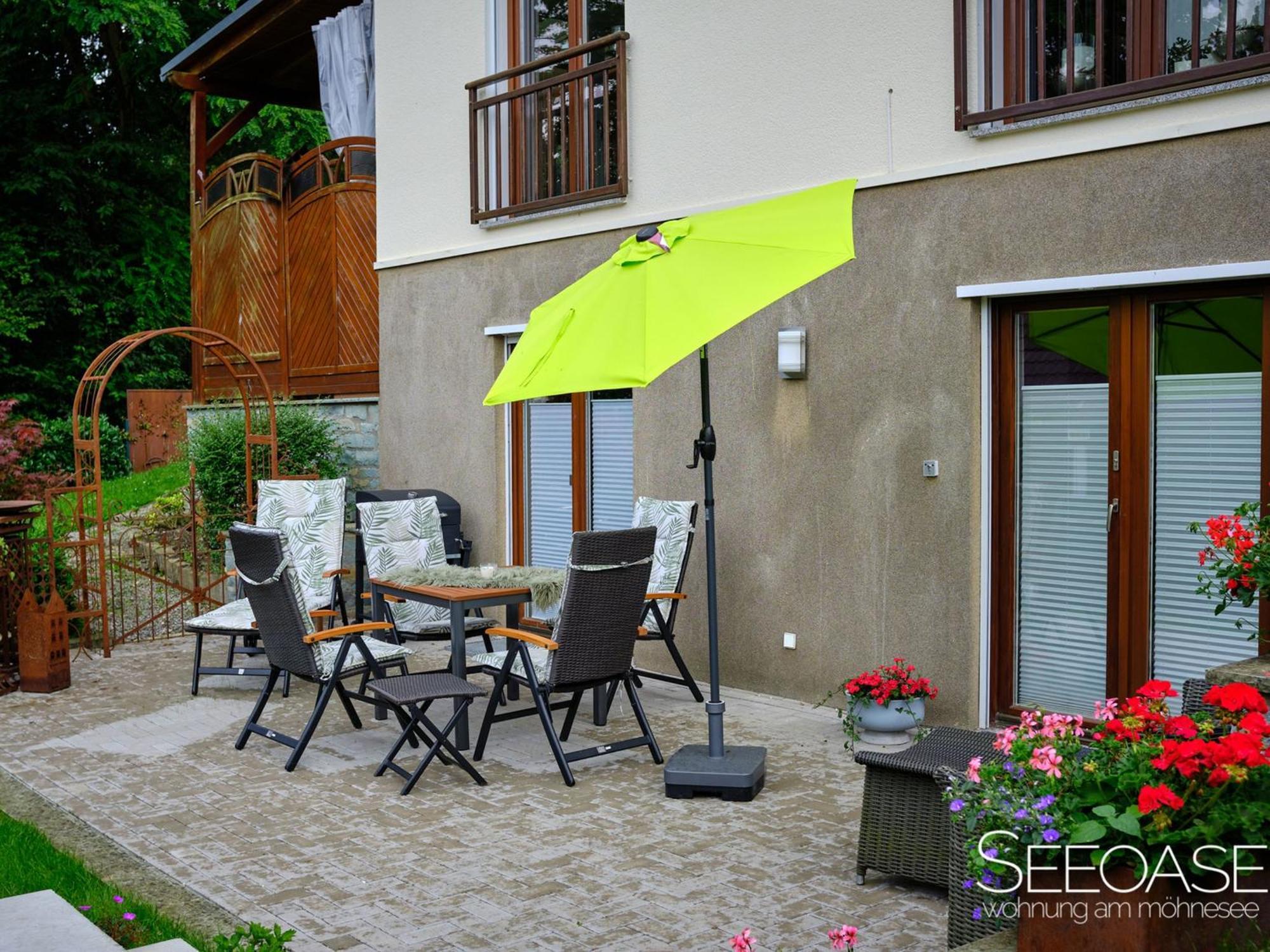 Seeoase - Wohnung Am Менезе Екстер'єр фото