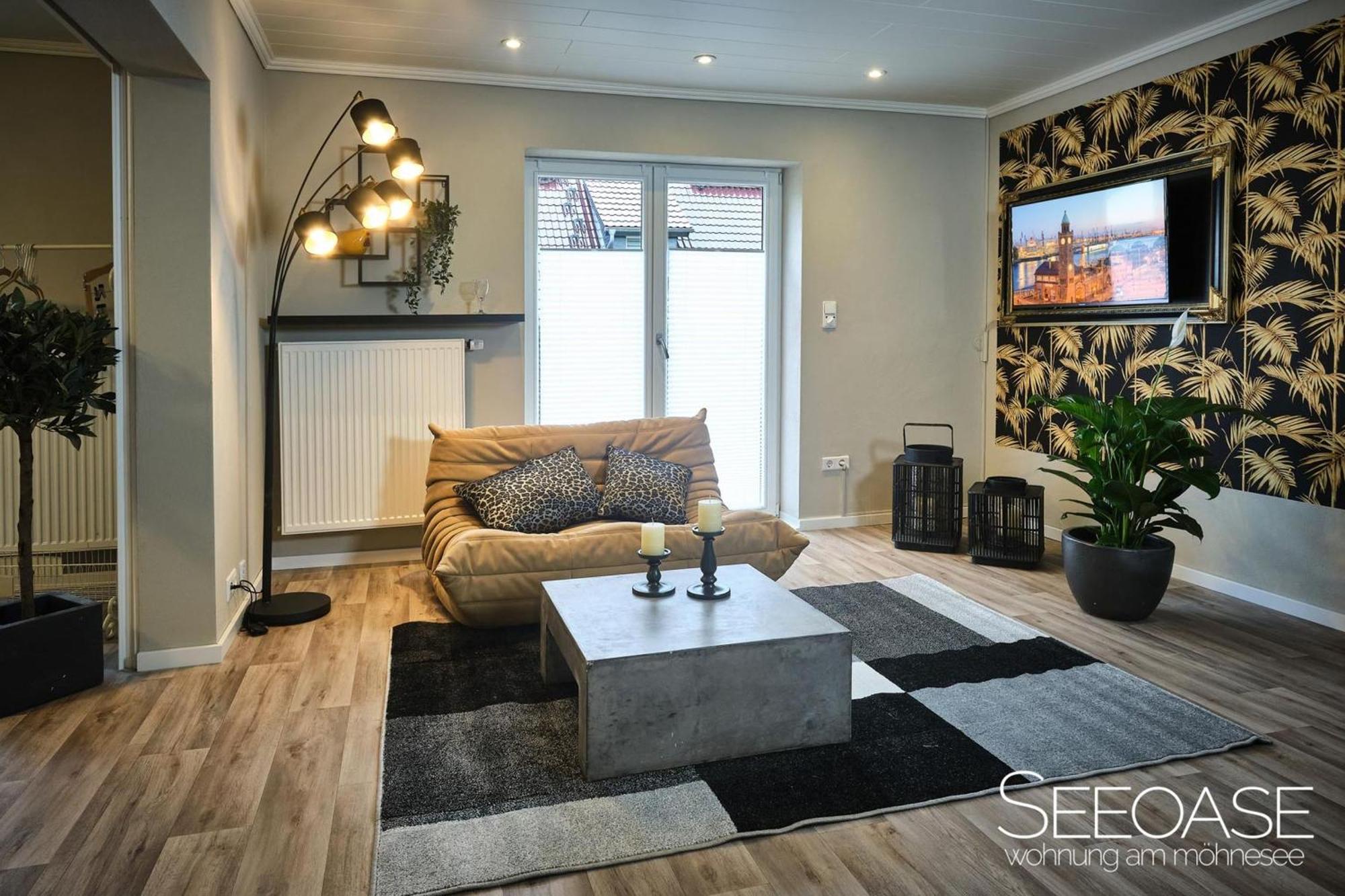 Seeoase - Wohnung Am Менезе Екстер'єр фото