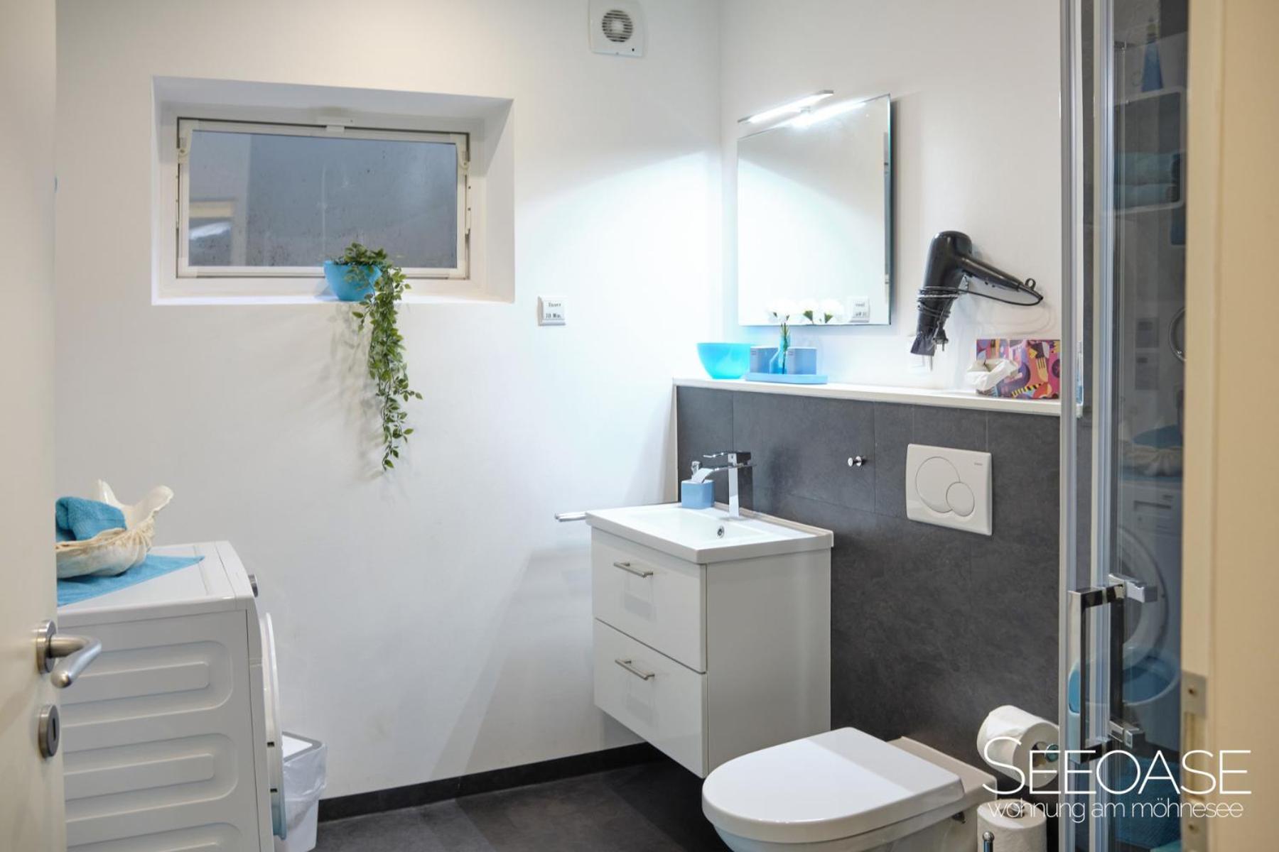 Seeoase - Wohnung Am Менезе Екстер'єр фото