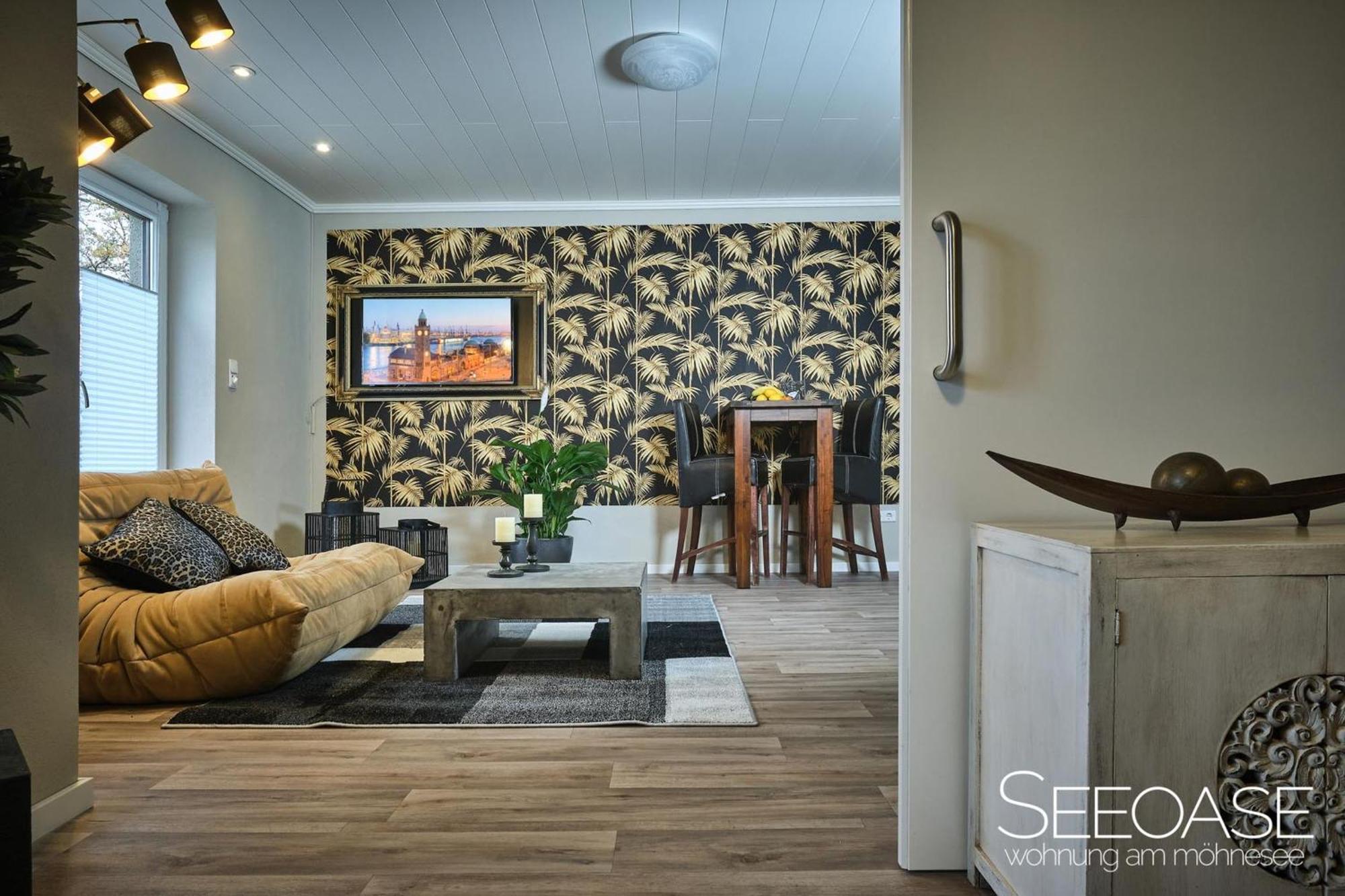 Seeoase - Wohnung Am Менезе Екстер'єр фото
